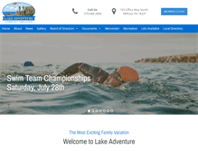 Tablet Screenshot of lakeadventure.net