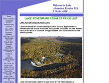 Tablet Screenshot of lakeadventure.org